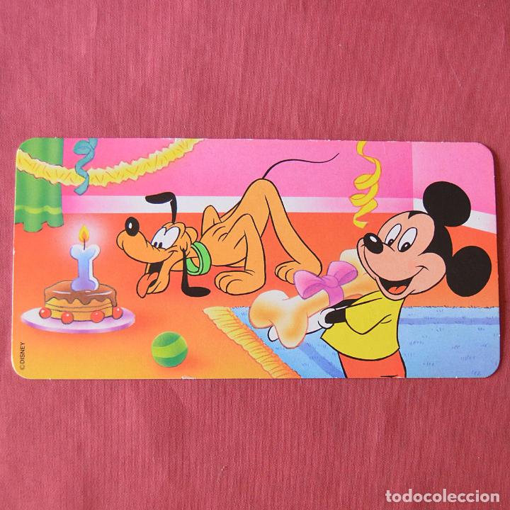 Postales: DISNEY FAMILY - ANTIGUA POSTAL PUBLICIDAD NESTLE - 10 X 19 CM. APROX. - MICKEY MOUSE Y PLUTO