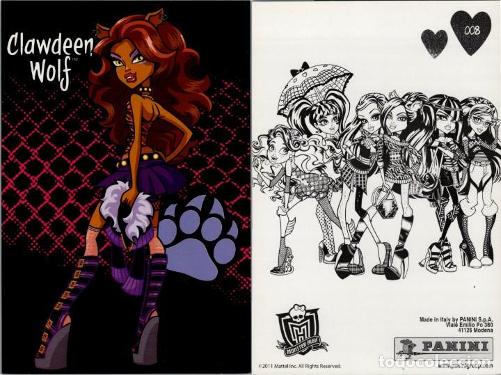 Postales: Monster High - Photocard n&ordm; 008 - Panini - Made in Italy - 150x100mm.