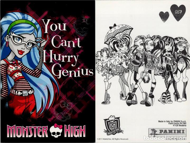 Postales: Monster High - Photocard n&ordm; 057 - Panini - Made in Italy - 150x100mm.