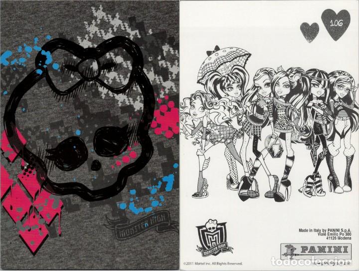 Postales: Monster High - Photocard n&ordm; 106 - Panini - Made in Italy - 150x100mm.