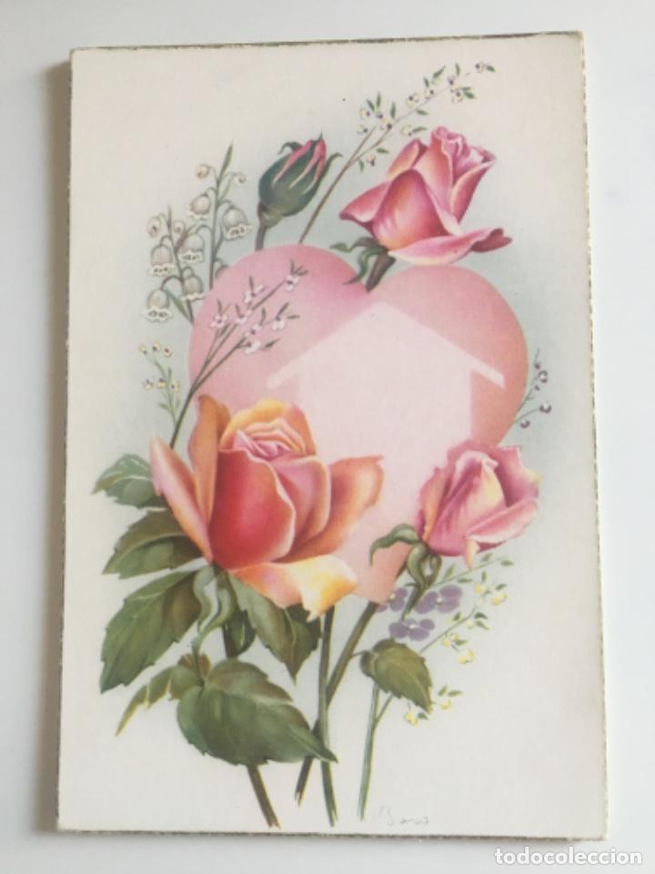 Postais: POSTAL FLORES -BAR&Oacute;- CYZ 554/B