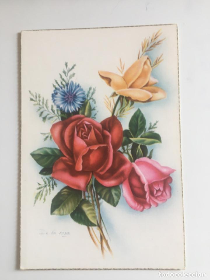 Postais: POSTAL FLORES - DE LA ROSA- CYZ 569/B-SC