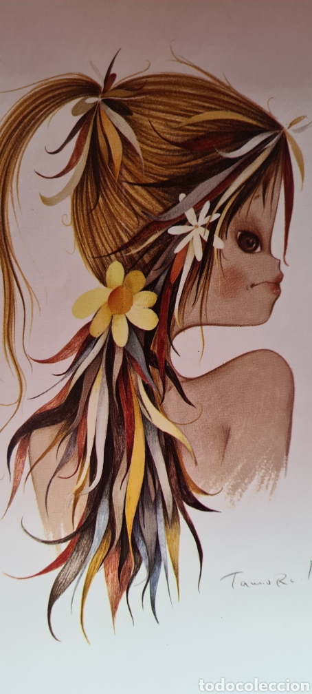 Cartes Postales: Preciosa e impresionante postal o l&aacute;mina. Tamoro. Gran tama&ntilde;o 29,5 x 21 cm