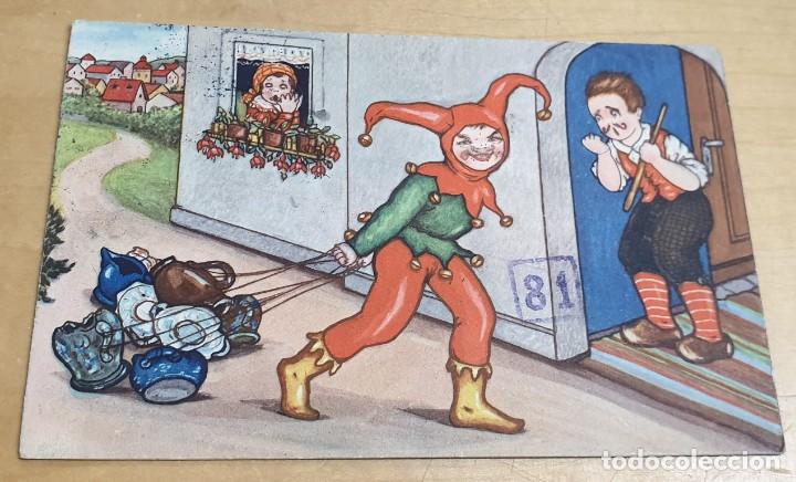 Postkarten: POSTAL INFANTIL A&Ntilde;O 1942 ESCRITA 14X9 CM.