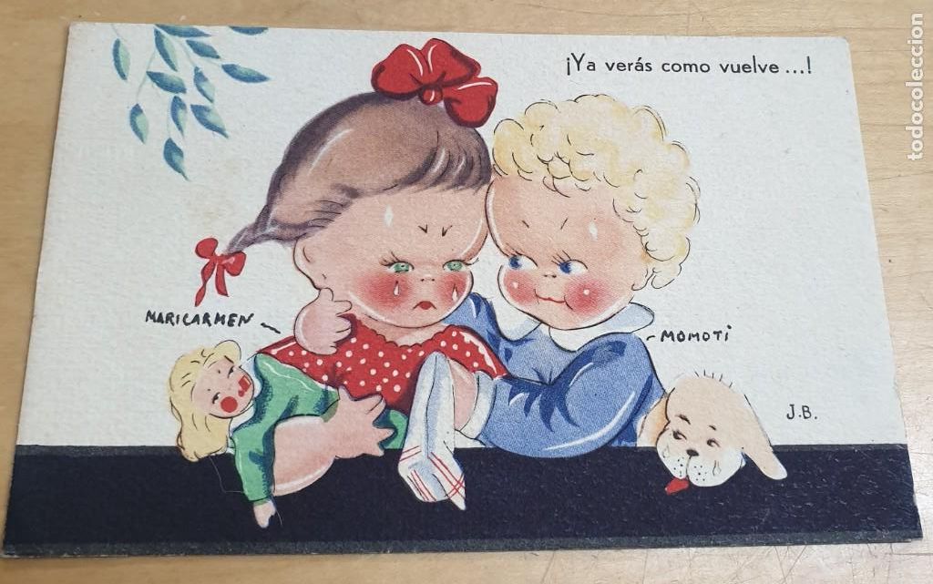 Postales: POSTAL INFANTIL ILUSTRADA POR J.B. A&Ntilde;O 1944 13,5X8,5 CM. ESCRITA