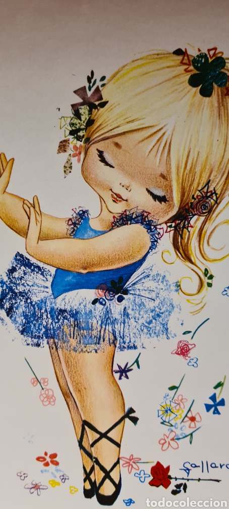 Postales: Preciosa postal o l&aacute;mina. GALLARDA. Tama&ntilde;o grande. Bailarina