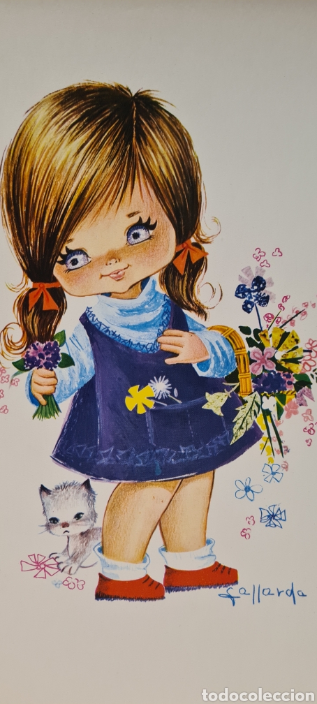 Postales: Preciosa postal o l&aacute;mina. GALLARDA. Tama&ntilde;o grande