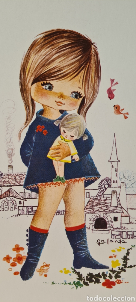 Postales: Preciosa postal o l&aacute;mina. GALLARDA. Tama&ntilde;o grande