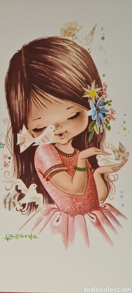 Postales: Preciosa postal o l&aacute;mina. GALLARDA. Tama&ntilde;o grande