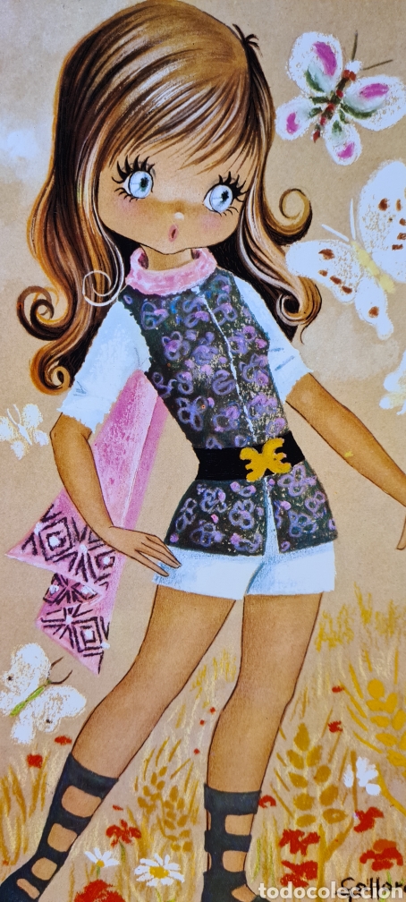 Postales: Preciosa postal o l&aacute;mina. GALLARDA. Tama&ntilde;o grande