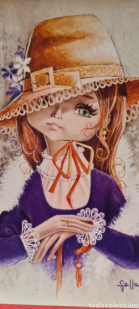 Postales: Preciosa postal o l&aacute;mina. GALLARDA. Tama&ntilde;o grande