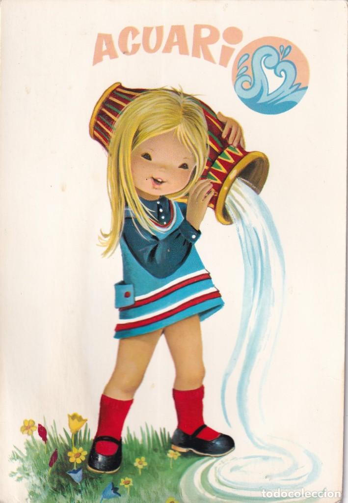 Postales: POSTAL ACUARIO EDITORIAL C Y Z ILUSTRADOR CONSTANZA A&Ntilde;O SIN USAR