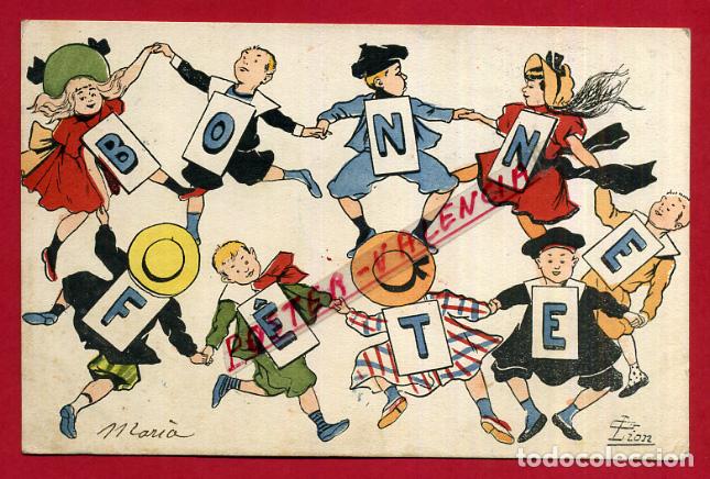 Postkarten: POSTAL FRANCIA ILUSTRADA BONNE FETE G LION P87852 B