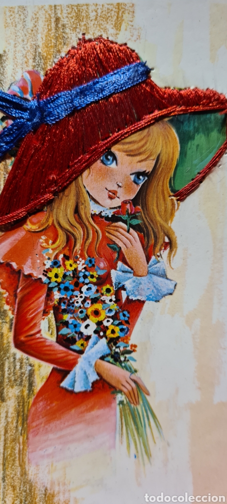 Postkarten: Preciosa postal bordada. Roc. Sin escribir