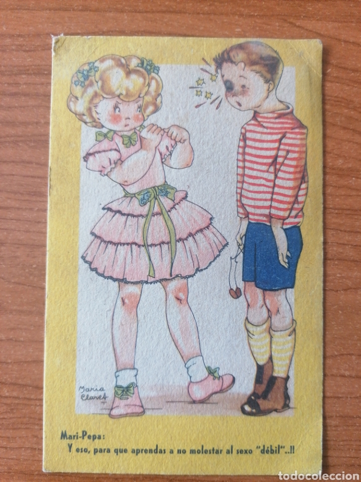 Postais: POSTAL VALVERDE. COLECCI&Oacute;N MAR&Iacute;A CLARET, SERIE &Ntilde;. N.&ordm; 10. ESCRITA