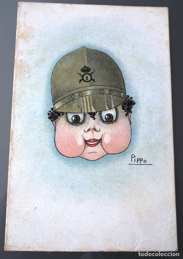 Postkarten: POSTAL ILUSTRADA TEMA MILITAR. DIBUJO DE PIPPO