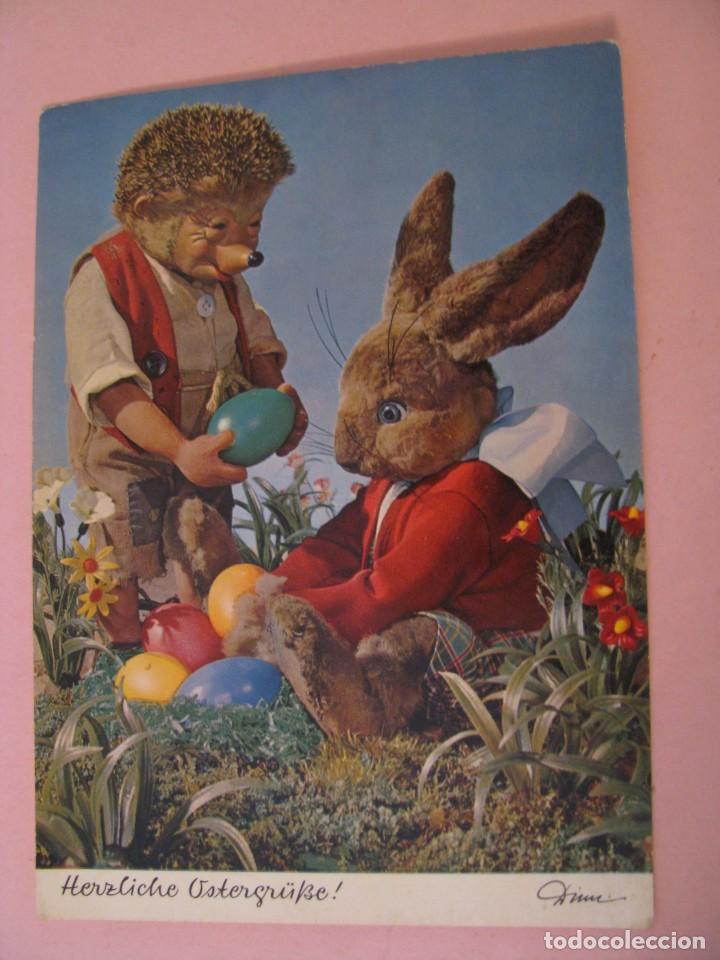 Postales: POSTAL DE ALEMANIA FELICES PASCUAS. AUGUST GUNKEL ESCRITA 1965.