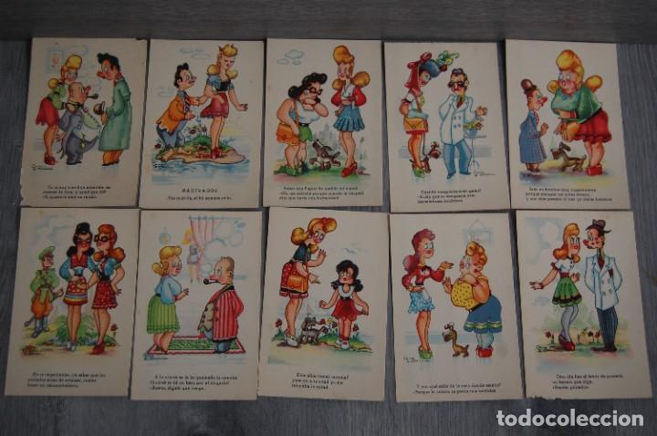 Cartes Postales: 10 TARJETAS POSTALES DIFERENTES NUEVAS, SERIE 81. ILUSTRADAS POR OSCAR Y DANIEL. A&Ntilde;OS 40.
