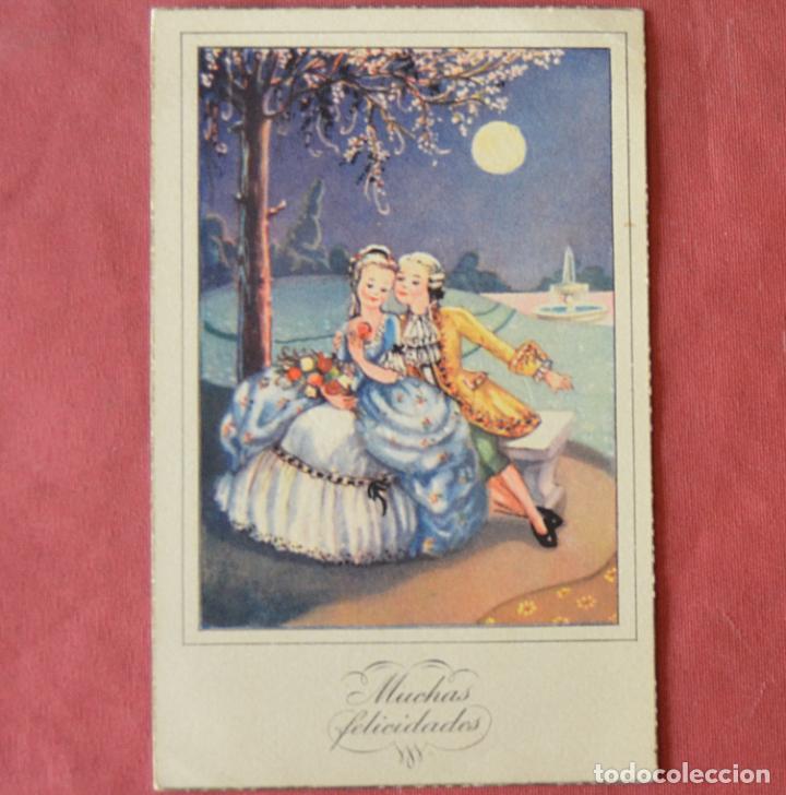 Postais: TARJETA POSTAL - A&Ntilde;OS 50 - PAREJA DE EPOCA - ESCRITA