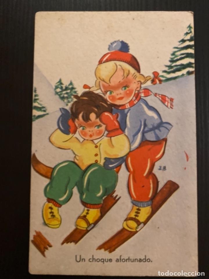 Postkarten: 6 - Tarjeta postal infantil Ediciones jotabe J. B. En la nieve