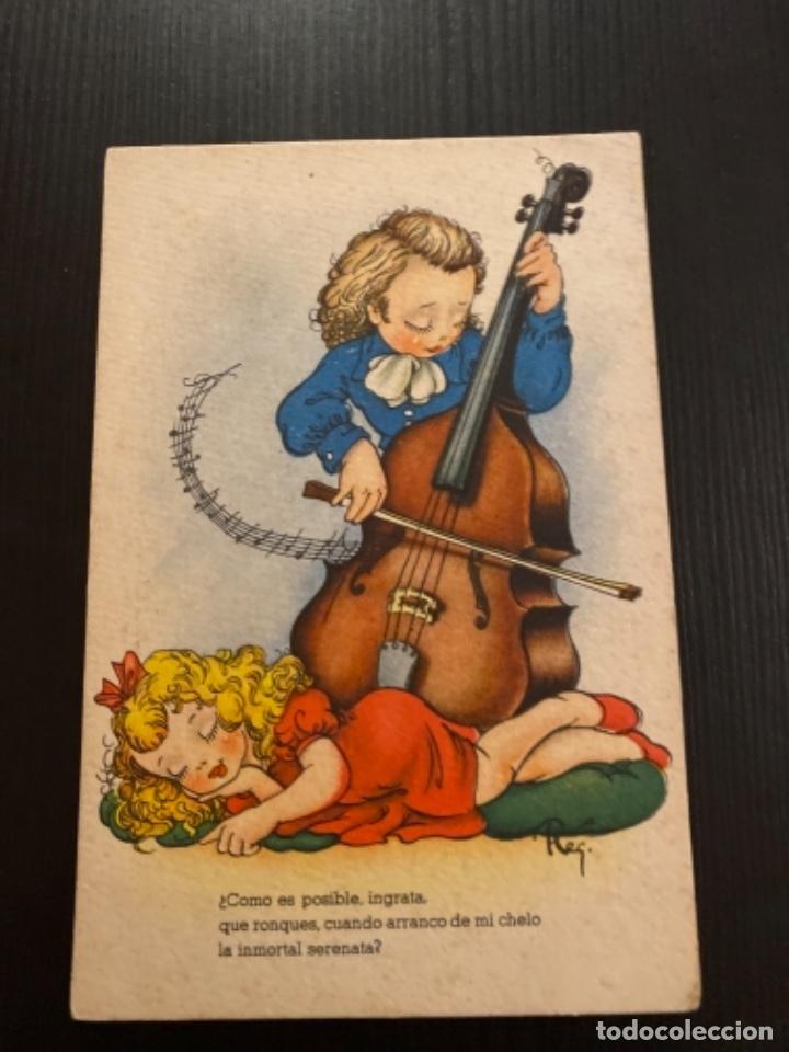 Postais: 6 - Tarjeta postal infantil Ediciones Tr&iacute;o serie 42 ilustrador Reg
