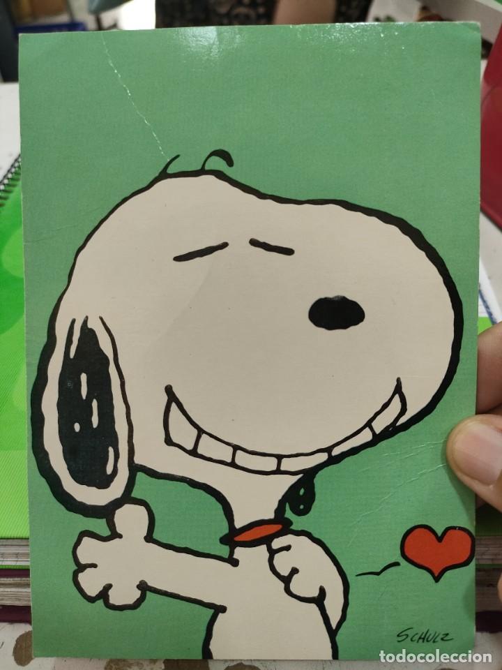 Postales: Postal SNOOPY escrita y pel&iacute;n arrugada