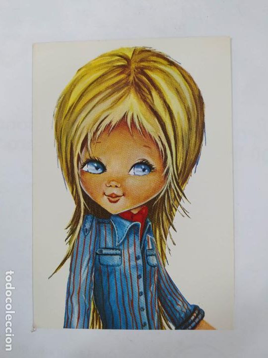 Cartoline: POSTAL CARICATURA CHICA RUBIA. TDKP20Q