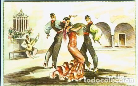 Cartoline: Folklore Espa&ntilde;ol.- Buler&iacute;as