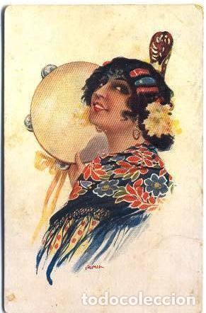 Postales: Tipos gitanos.- R. Mir - Foto 1