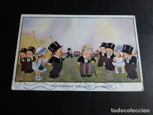 Cartoline: NI&Ntilde;OS ELEGANTES POSTAL COMICA