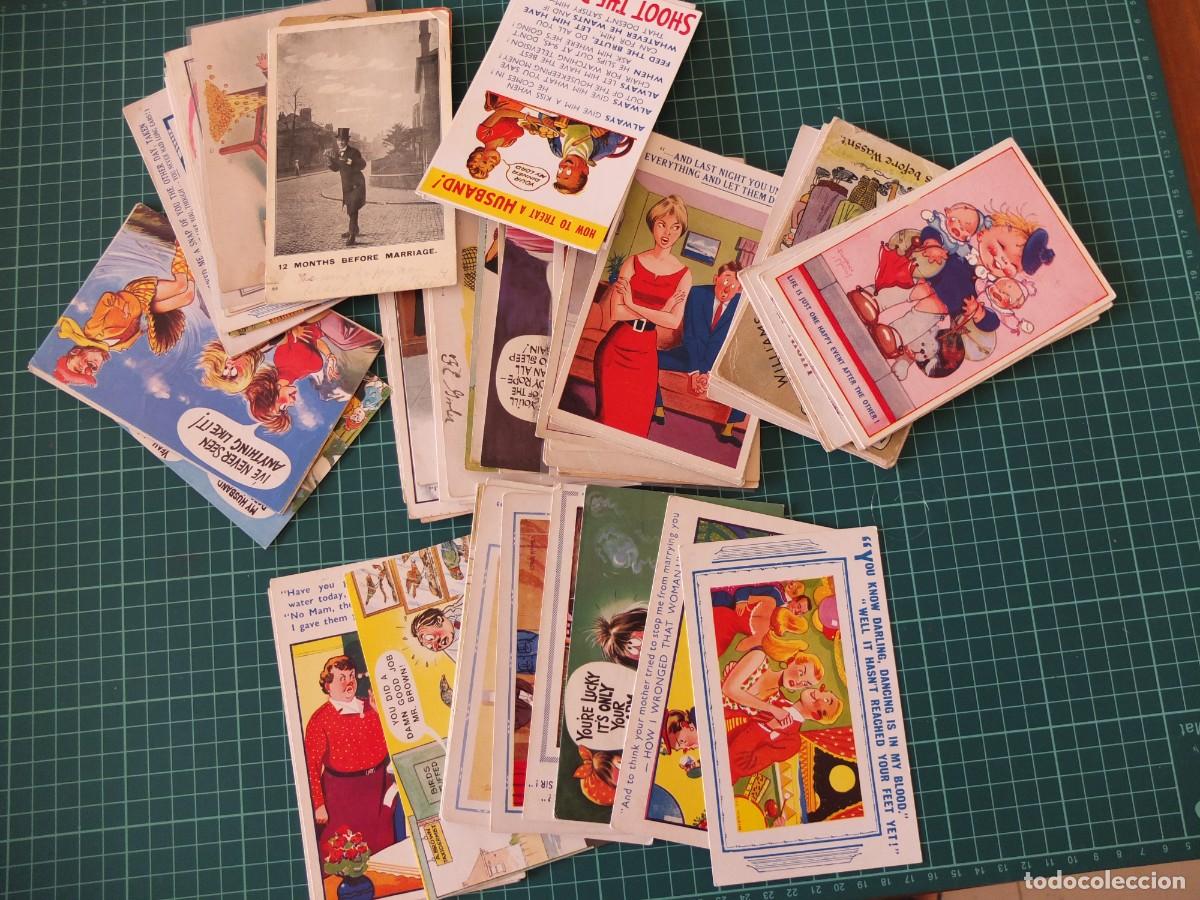 Postcards: Lote de 68 postales c&oacute;micas inglesas. Ver fotos