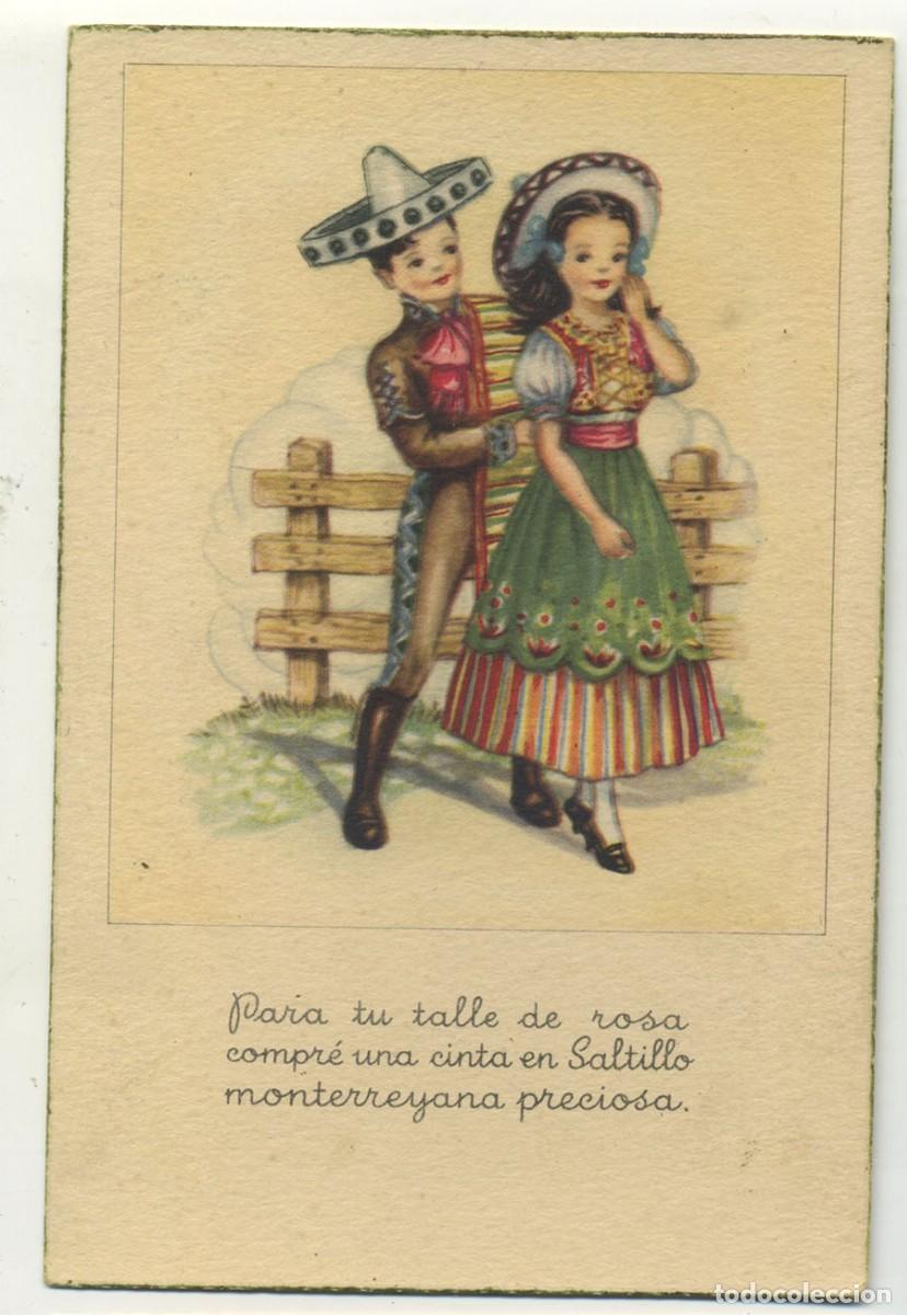 Postkarten: CYZ 822 GALANTE PAREJA MONTERREY ESCRITA EN 1950