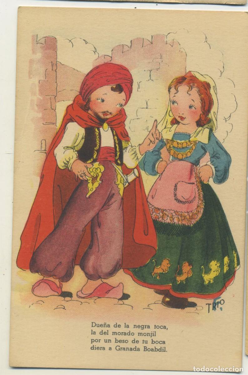 Postkarten: POSTAL EDICIONES TRIO SERIE X ROMANTICA ARABES ESCRITA 1946