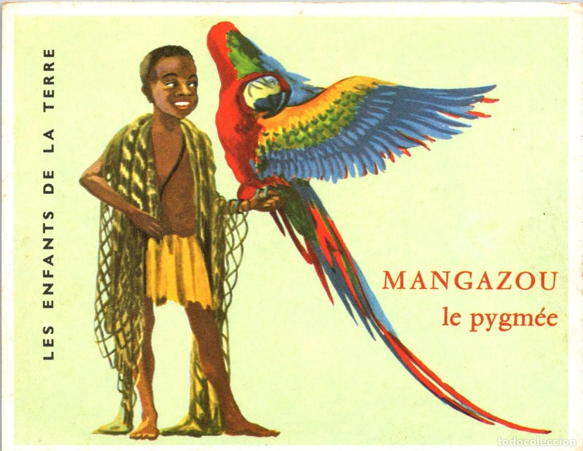 Postales: Les Enfants de la Terre - Ambums du p&egrave;re Castor - Mangazou le pygm&eacute;e - Postal 135x105mm