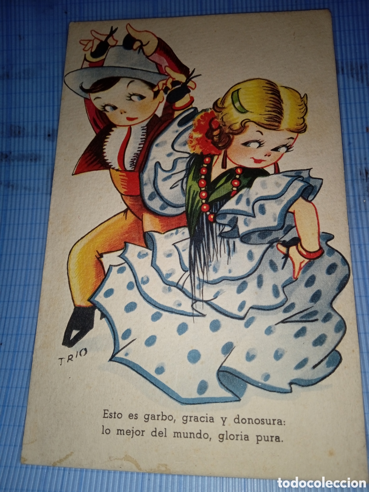 Postkarten: Postal dibujos Andaluc&iacute;a 1948