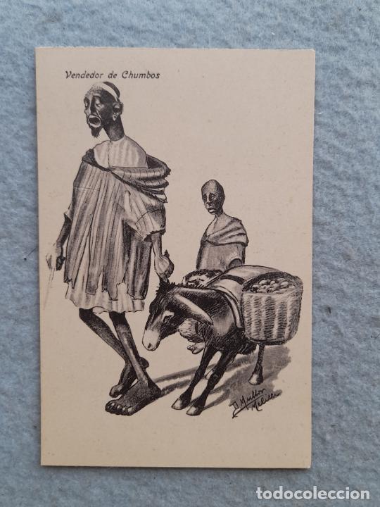 Postais: Postal antigua Caricatura: Vendedor de Chumbos.