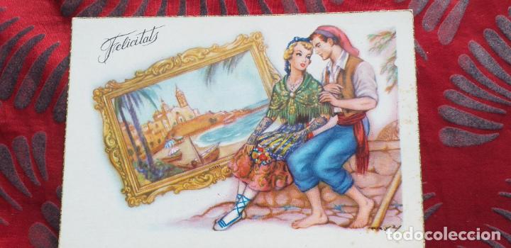 Postkarten: FELICIDADES-V12-135X85mm-POSTAL-PAREJAS-FELICIDADES