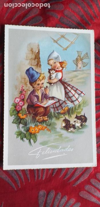 Postkarten: FELICIDADES-V12-135X85mm-POSTAL-NI&Ntilde;OS-FELICIDADES
