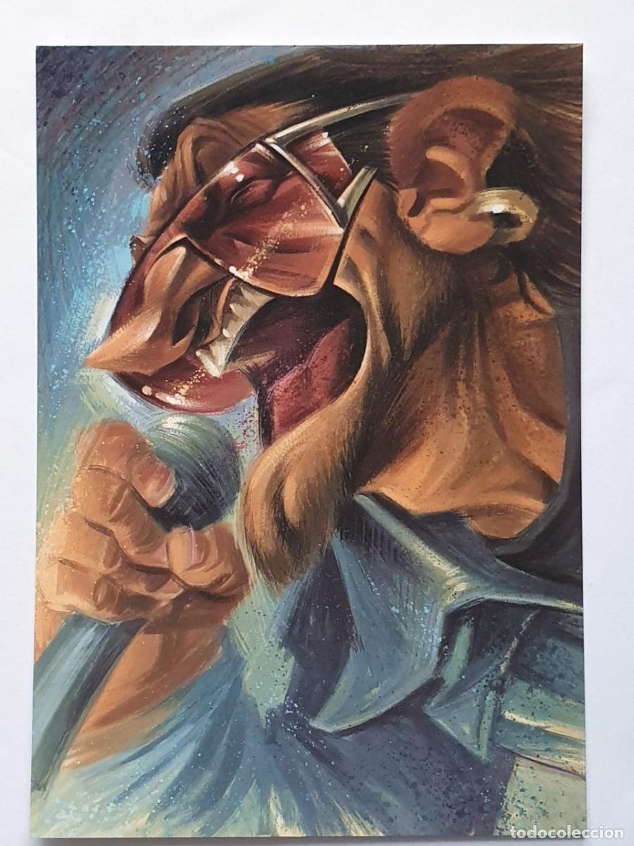 Postais: Caricatura &rdquo;BONO - Paul David Hewson&rdquo; By Joan Vizcarra - Card Postal 10,5x15