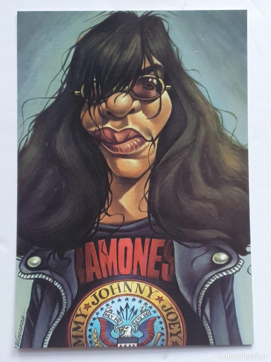 Postais: Caricatura &rdquo;JOEY RAMONE - Ramones&rdquo; By Joan Vizcarra - Card Postal 10,5x15