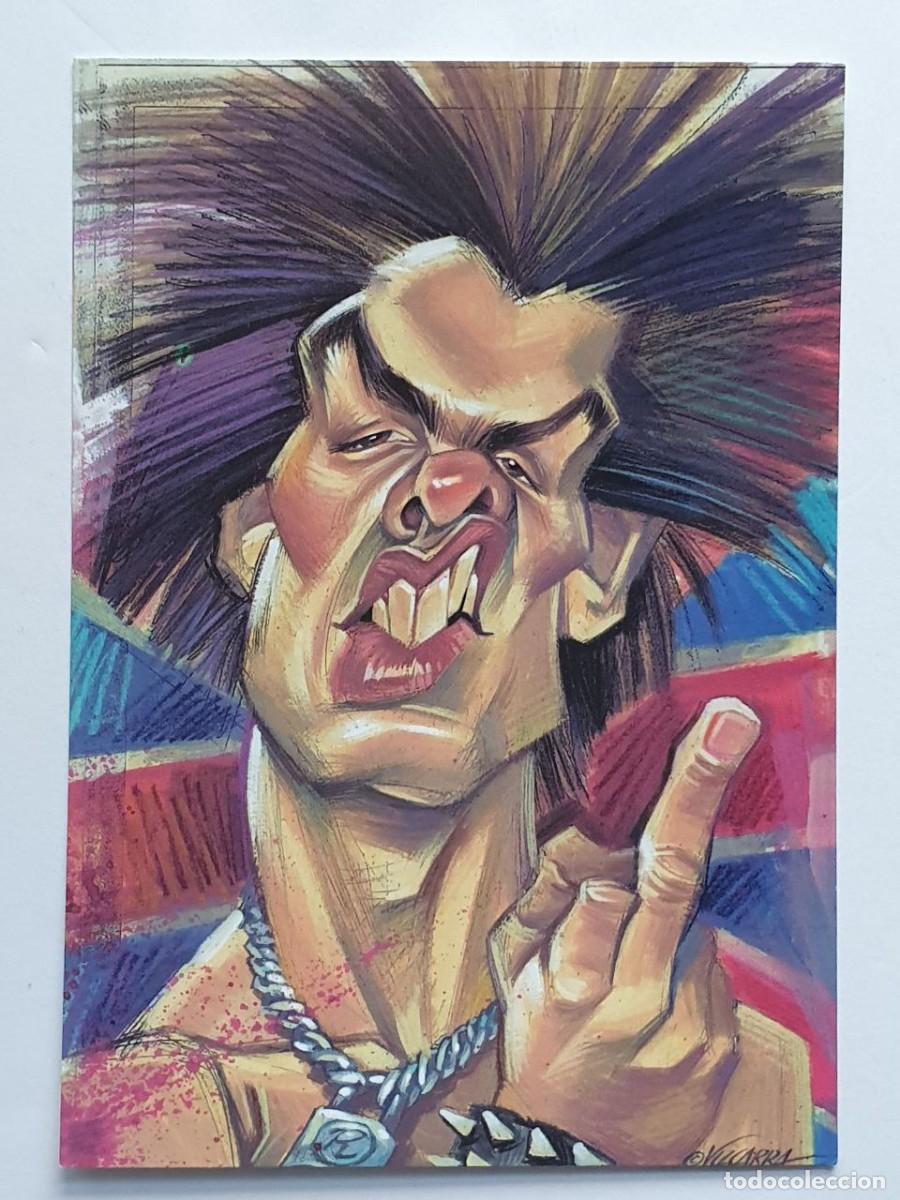 Postais: Caricatura &rdquo;SID VICIOUS - Sex Pistol&rdquo; By Joan Vizcarra - Card Postal 10,5x15