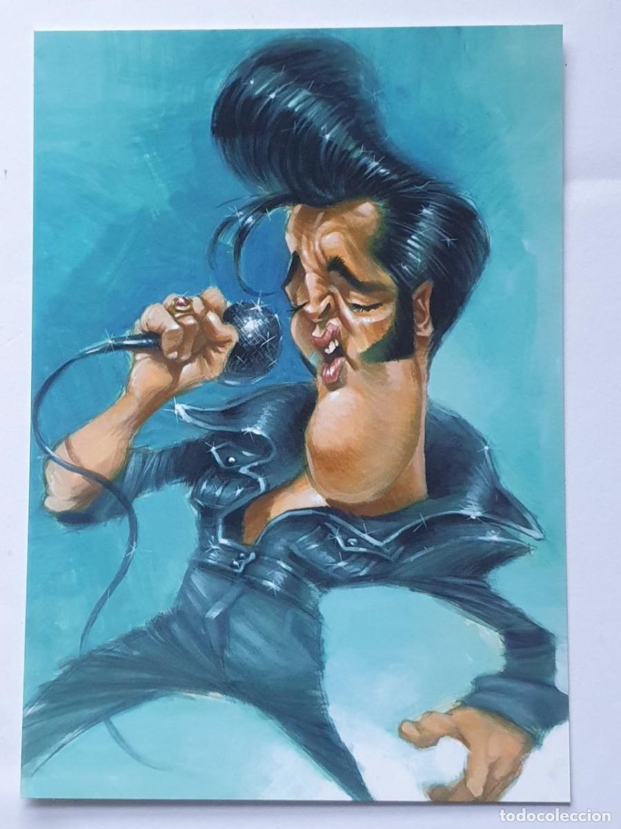 Postais: Caricatura &rdquo;ELVIS PRESLEY&rdquo; By Joan Vizcarra - Card Postal 10,5x15