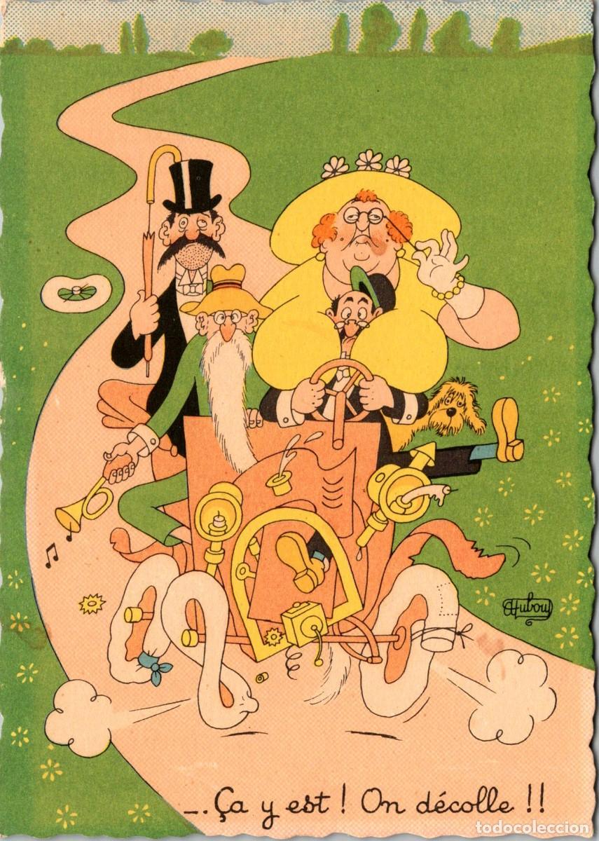 Postkarten: &Ccedil;a y est! On d&eacute;colle!!...-Ilustra Dubout-Postal Humor&iacute;stica Francesa- Ed. du Moulin n&ordm; 5 A - 148x105