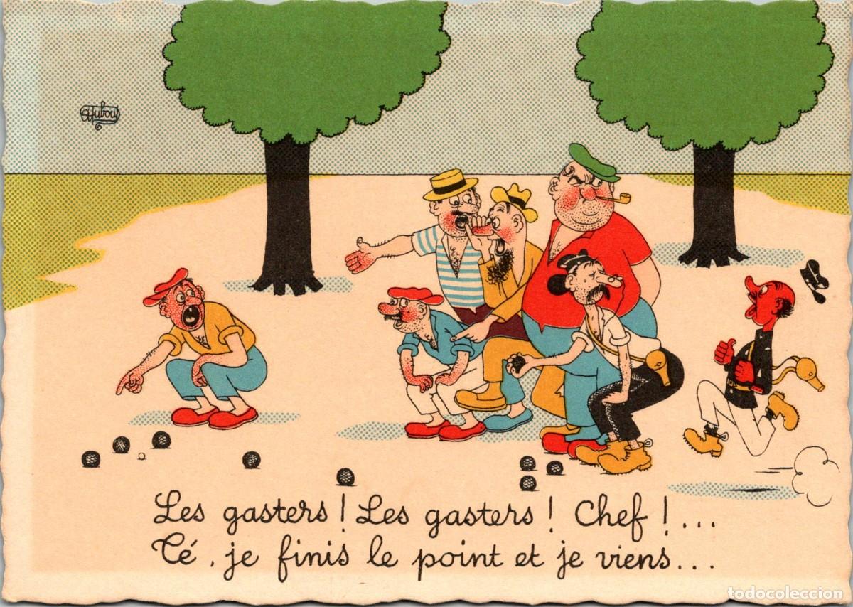 Postkarten: Les gasters! Les gaste-Ilustra Dubout-Postal Humor&iacute;stica Francesa- Ed. du Moulin n&ordm; 33 A - 148x105mm