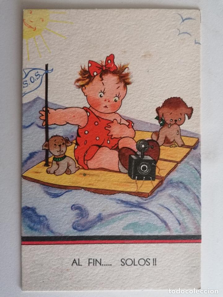 Postkarten: POSTAL INFANTIL, EDICIONES AGUIRRE, ESCRITA A&Ntilde;OS 40
