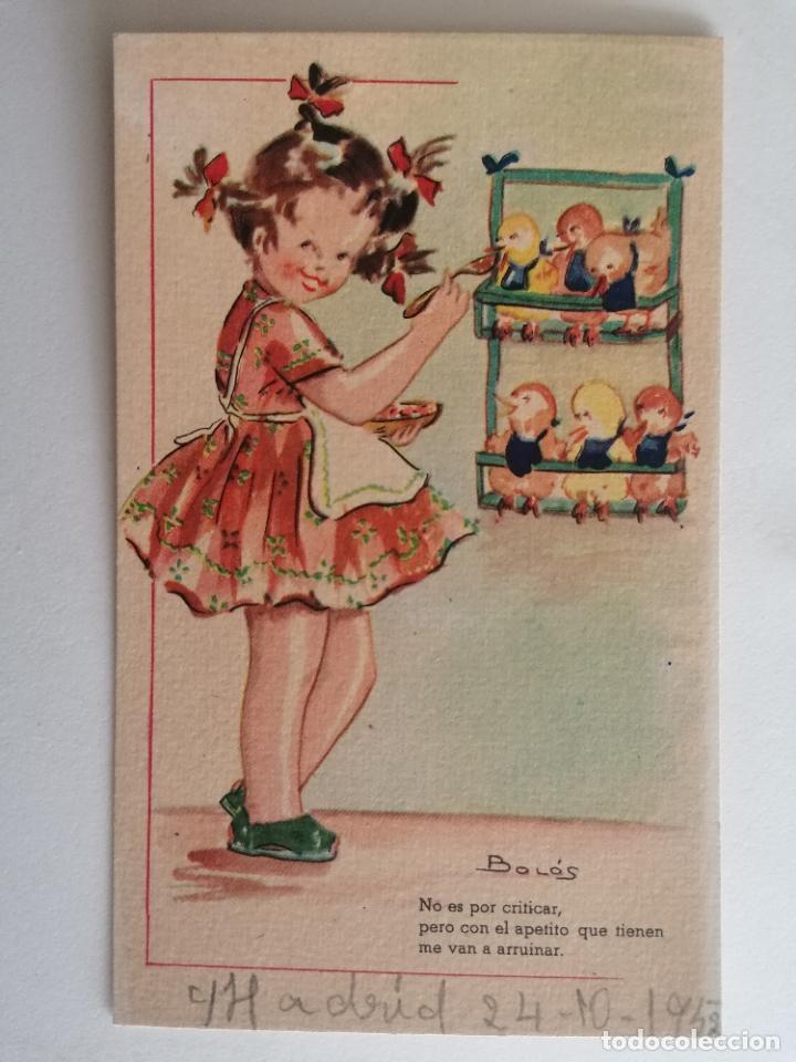 Postcards: POSTAL INFANTIL, DIBUJO BOLOS, EDICIONES TRIO, SERIE 63, ESCRITA A&Ntilde;O 1952