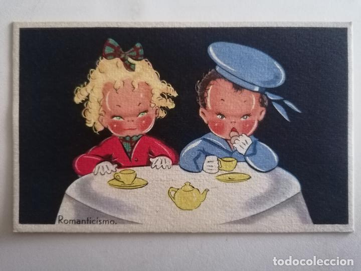 Postcards: POSTAL INFANTIL, ROMANTICISMO , ESCRITA A&Ntilde;OS 50