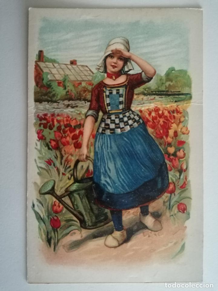 Postkarten: POSTAL INFANTIL, REGANDO, ESCRITA A&Ntilde;OS 50