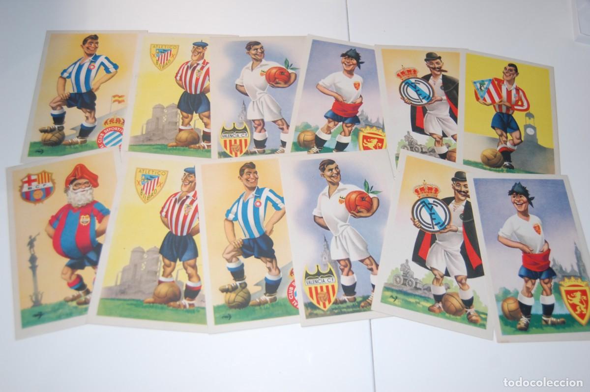 Postcards: LOTE 12 POSTALES- EQUIPOS DE FUTBOL- SERIE A - SIN CIRCULAR - EDICIONES JUFRAN - VER FOTOS.