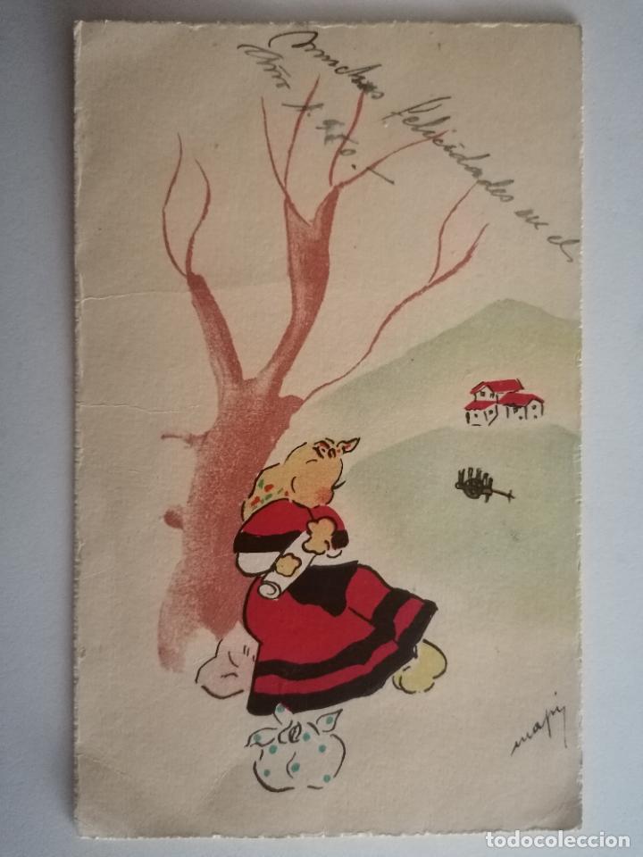 Postkarten: POSTAL INFANTIL, DIBUJO MAPI, ESCRITA A&Ntilde;O 1950